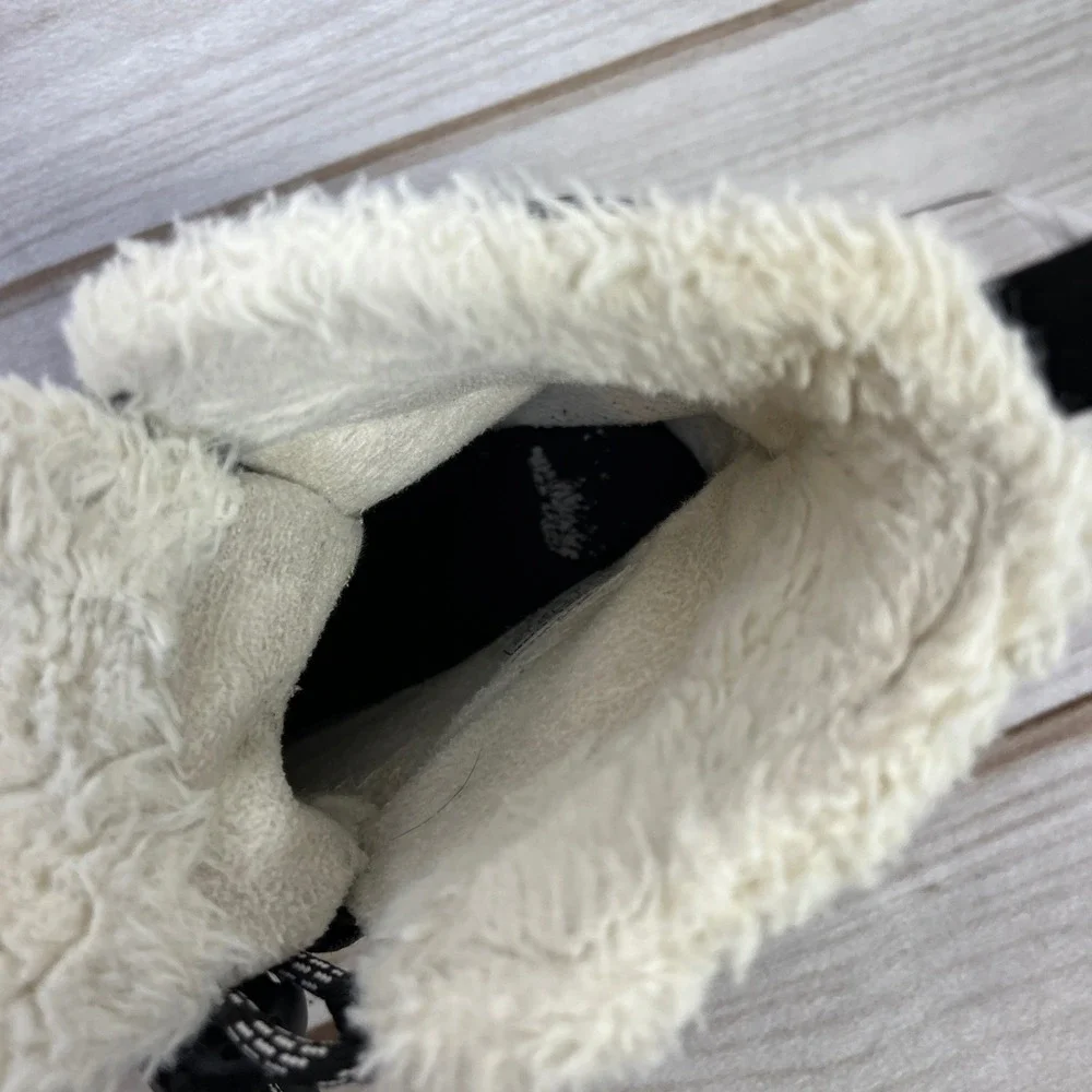 Sorel Kids Black Waterproof Winter Snow Boots Fur Lined Lace Up Size 3
